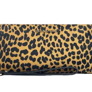 Jet Set Animal Print Continental Wristlet Wallet