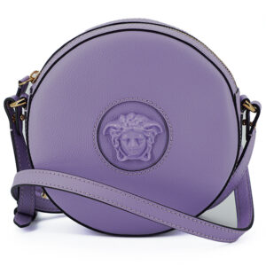 Elegant Purple Round Shoulder Bag