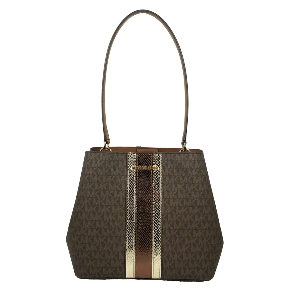 Medium Pratt Bucket Shoulder Bag Purse Brown