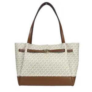 Reed Large Belted Tote Shoulder Bag Purse Vanilla