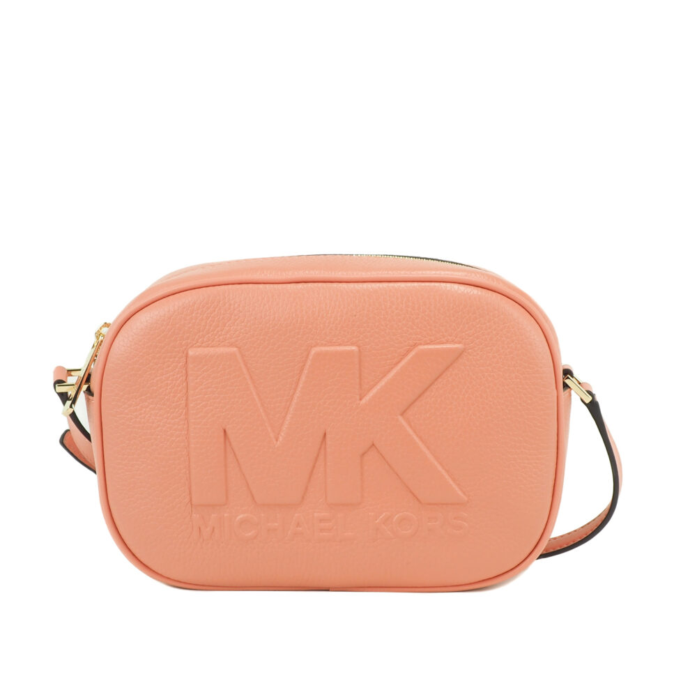 Jet Set Travel Medium Sherbert Leather Oval Camera Crossbody Bag