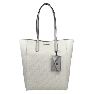 Vincent With Card Case Large Tote Purse Bag Silver