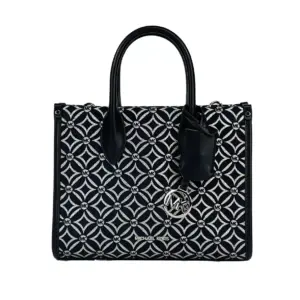 Mirella Small Top Zip Crossbody Tote Bag Black