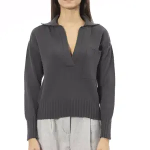 Green Wool Women Sweater