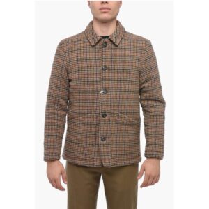 Wool Cloth NORTON Coat with Shetland Motif
