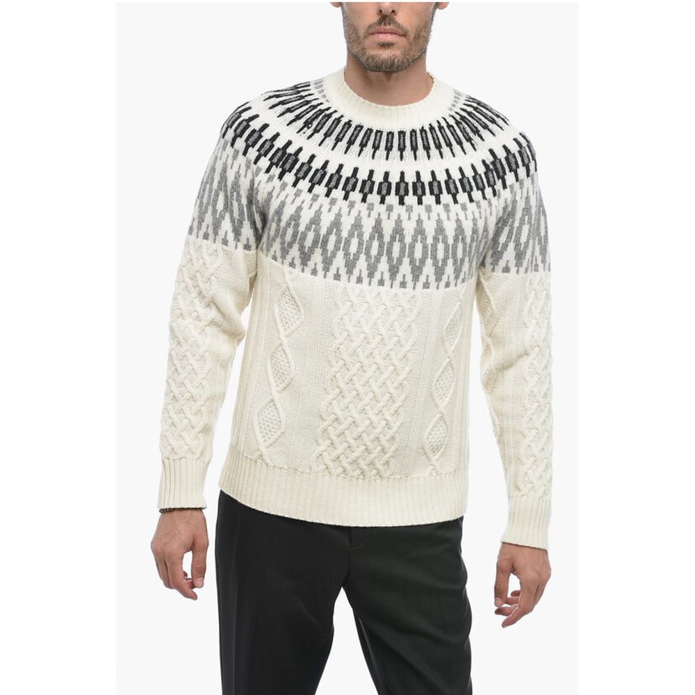 Crew Neck NORVEGESE Cashmere Blend Sweater