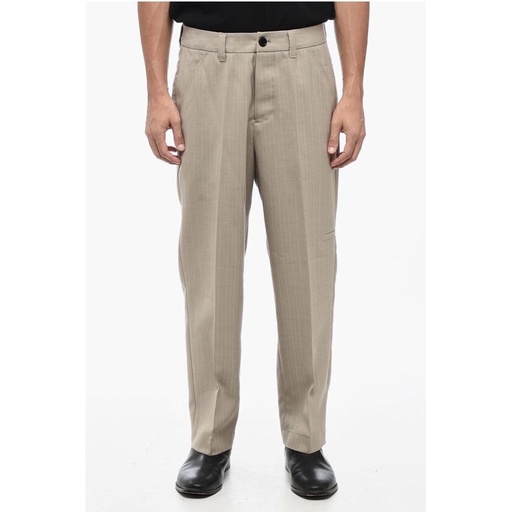 THIRTY TWO Pinestripe ANACO Pants with Belt Loops