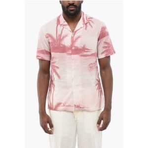 Palms Print Short Sleeved Shirt