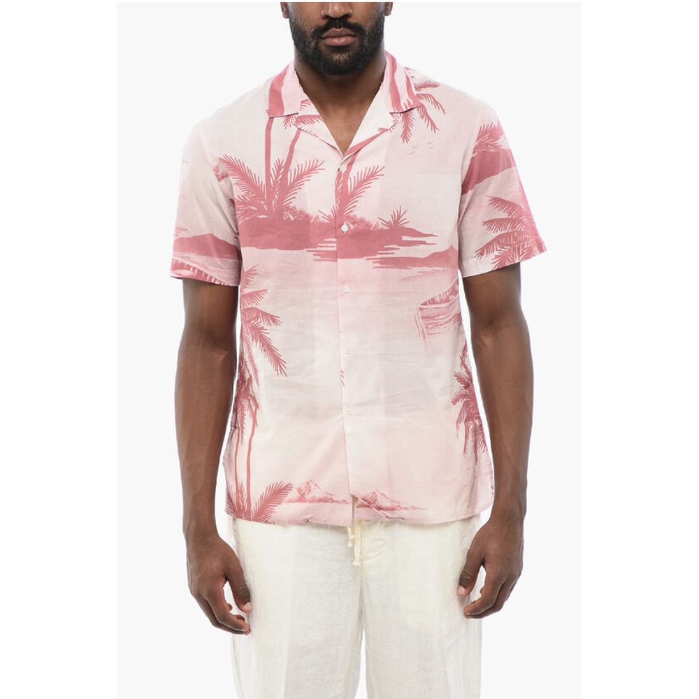 Palms Print Short Sleeved Shirt