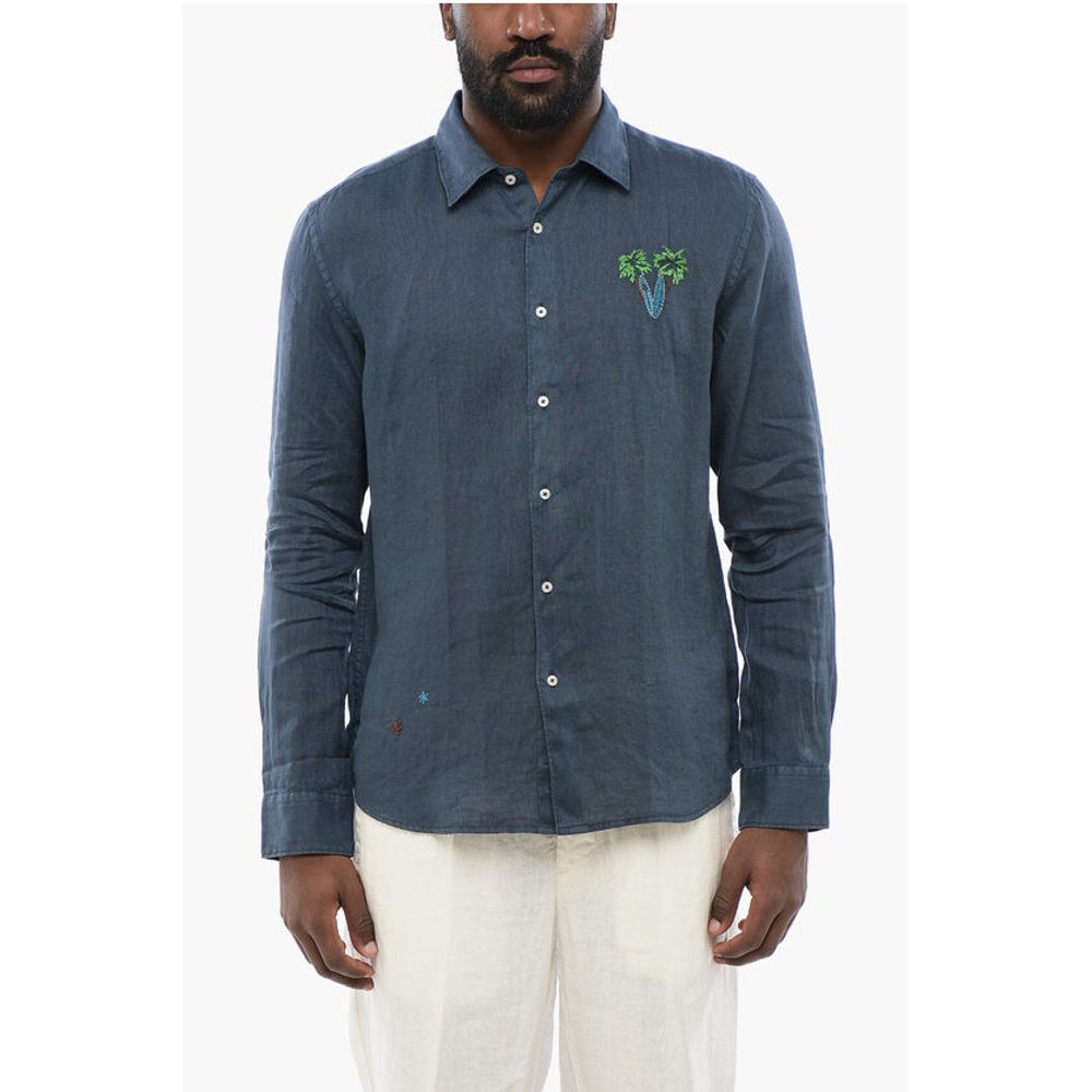 Embroidered Linen Shirt