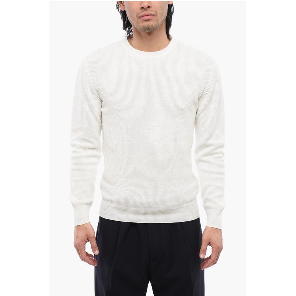 Linen-blended Crewneck Sweater