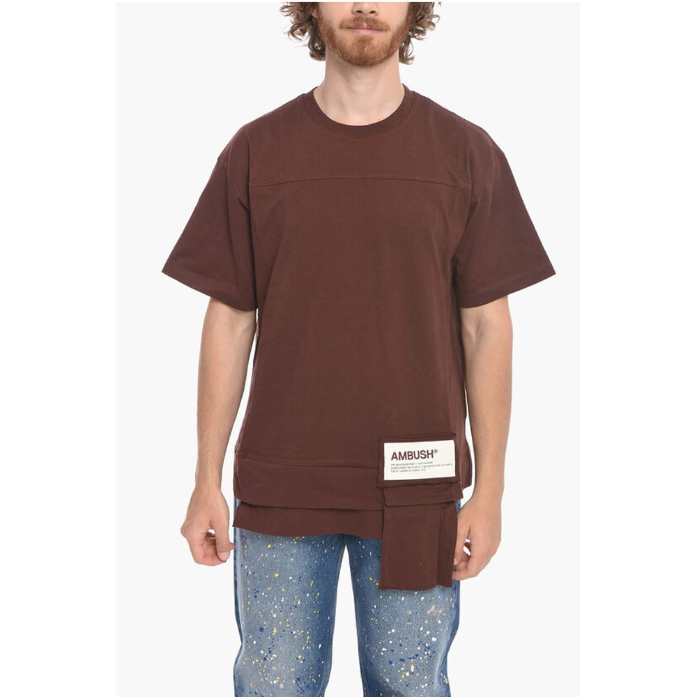 Crew Neck WAIST POCKET Cotton T-Shirt