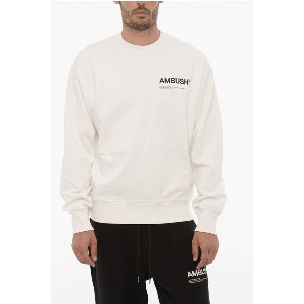 Fleeced Cotton WORKSHOP Crew-neck Sweatshirt