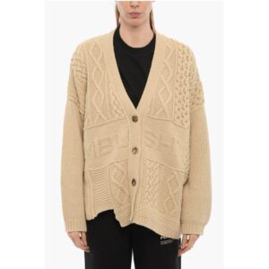 V-Neck Cable Knit Cardigan