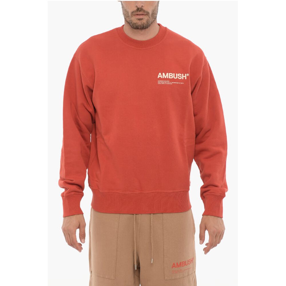 Fleeced Cotton WORKSHOP Crew-neck Sweatshirt
