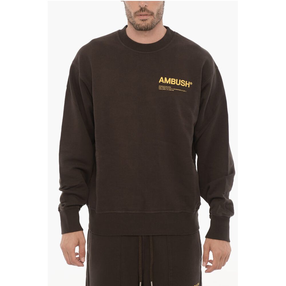 Fleeced Cotton WORKSHOP Crew-neck Sweatshirt