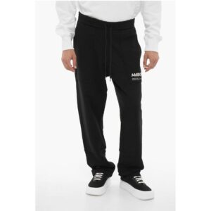 Fleeced Cotton WORKSHOP Joggers with Drawstring Waist