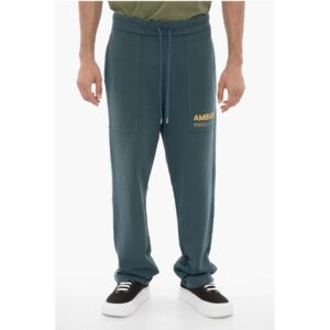 Fleeced Cotton WORKSHOP Joggers with Drawstring Waist