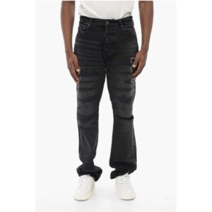 Embroidered VARSITY EAGLE Regular Fit Denims 22cm