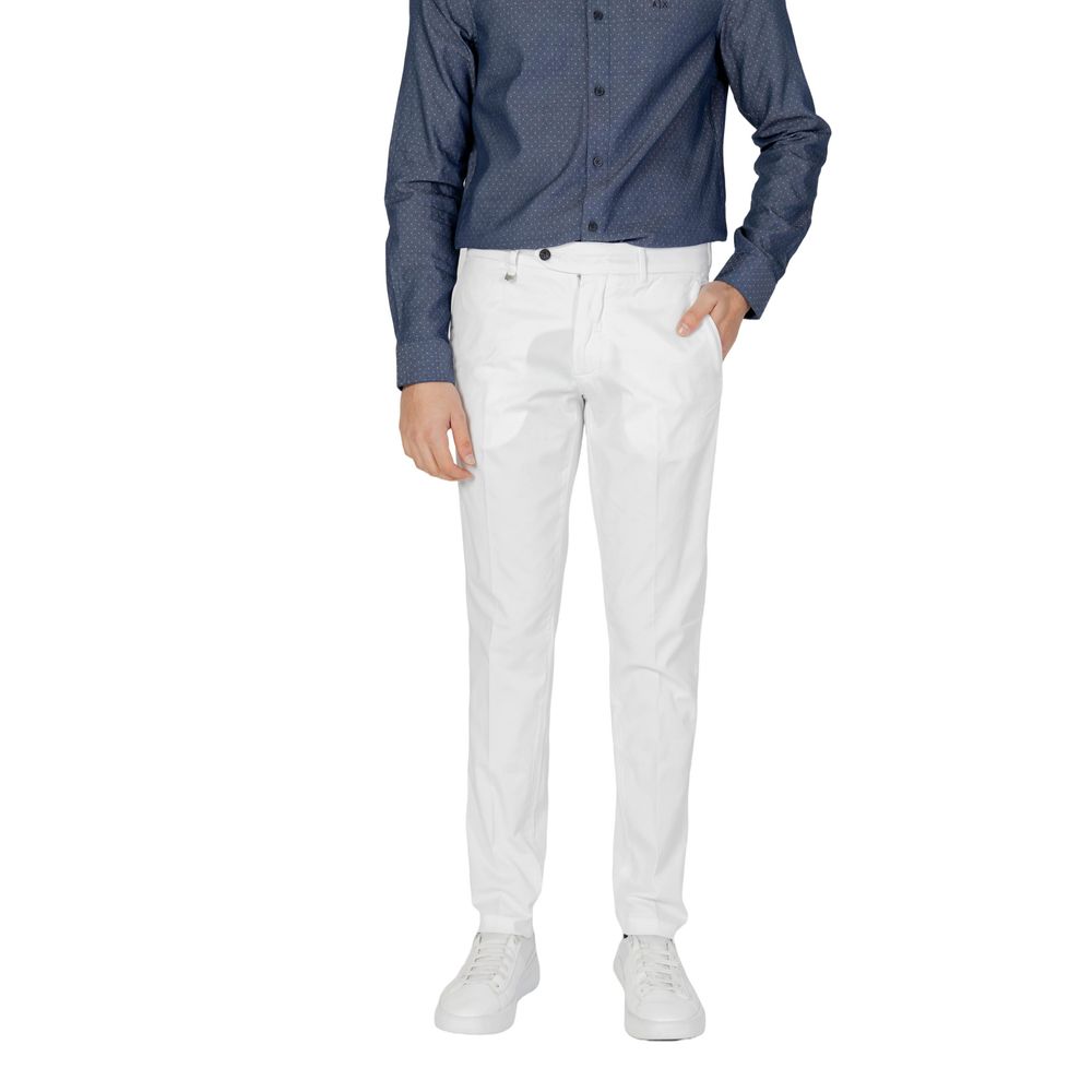 Cream Cotton Skinny Pant