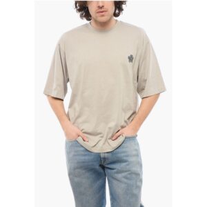 Cotton Crew-neck T-shirt with Back Print
