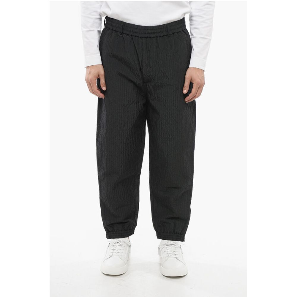 EMPORIO Padded Nylon Sweatpants with Cuffs