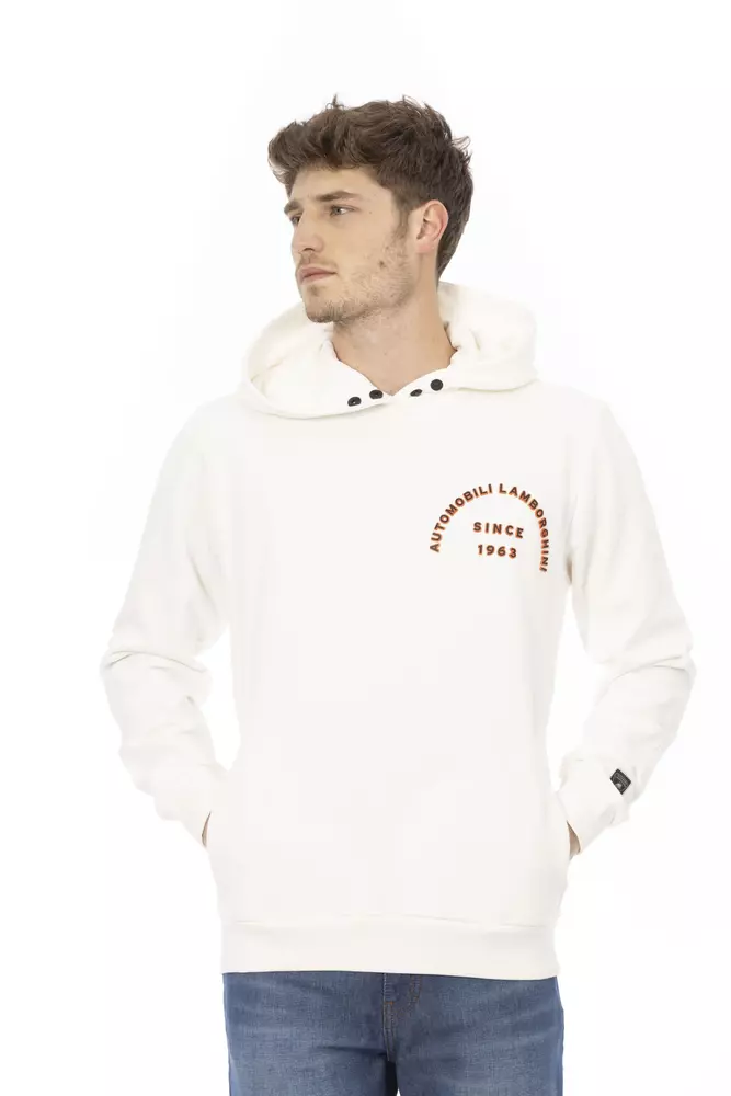 White Cotton Men's Sweater