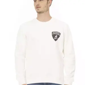 White Cotton Men Sweater