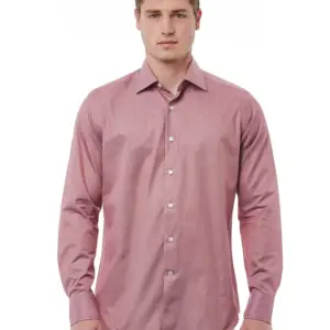 Red Cotton Men Shirt