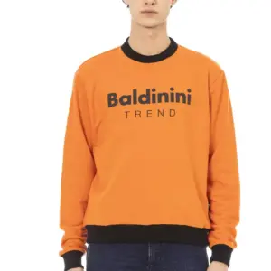 Orange Cotton Men's Sweater