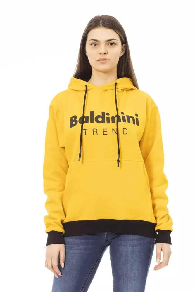 Yellow Cotton Women's Sweater