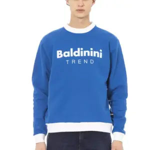 Blue Cotton Men's Sweater