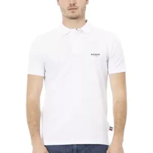 White Cotton Men Polo