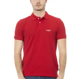 Red Cotton Men Polo