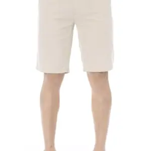 Beige Cotton Men Short