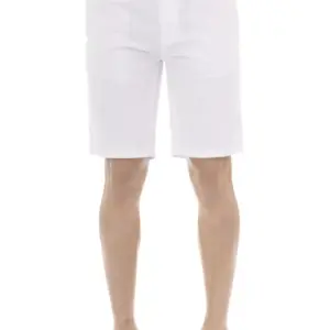 White Cotton Men's Bermuda Short
