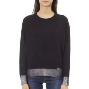 Black Wool Women Sweater