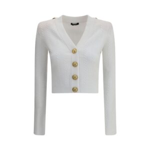 Ribbed and braided Cardigan