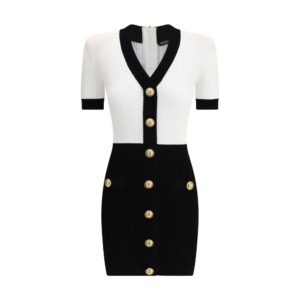 Braided pattern midi Dress