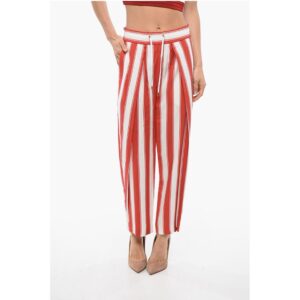 Striped Pants With Drawstings