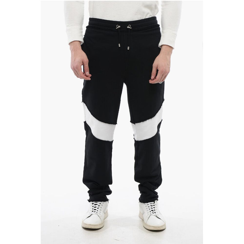 Brushed Cotton Joggers with Monogrammed Patch