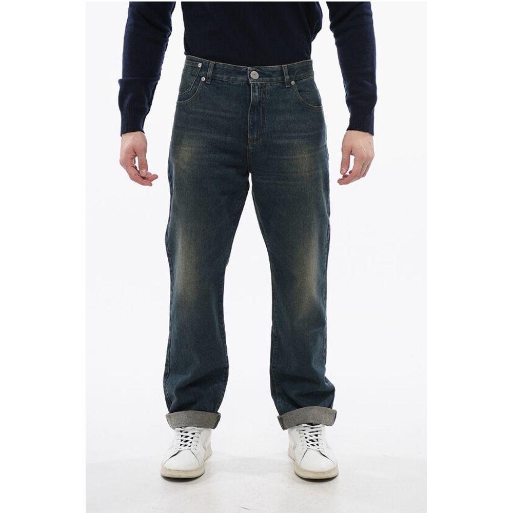 Tapered-fit Denims with Vintage Effect