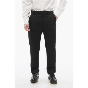 Animalier-motif Pants with Turn Ups