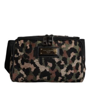 Multicolor Leopard DG Logo Belt Waist Fanny Pack Bag