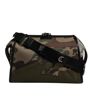 Multicolor Camouflage Patchwork Crossbody Bag