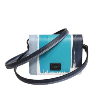 Multicolor Leather DG Logo Bifold Card Holder Wallet