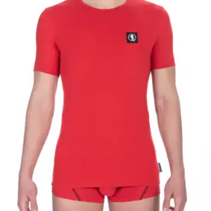 Red Cotton Men T-Shirt