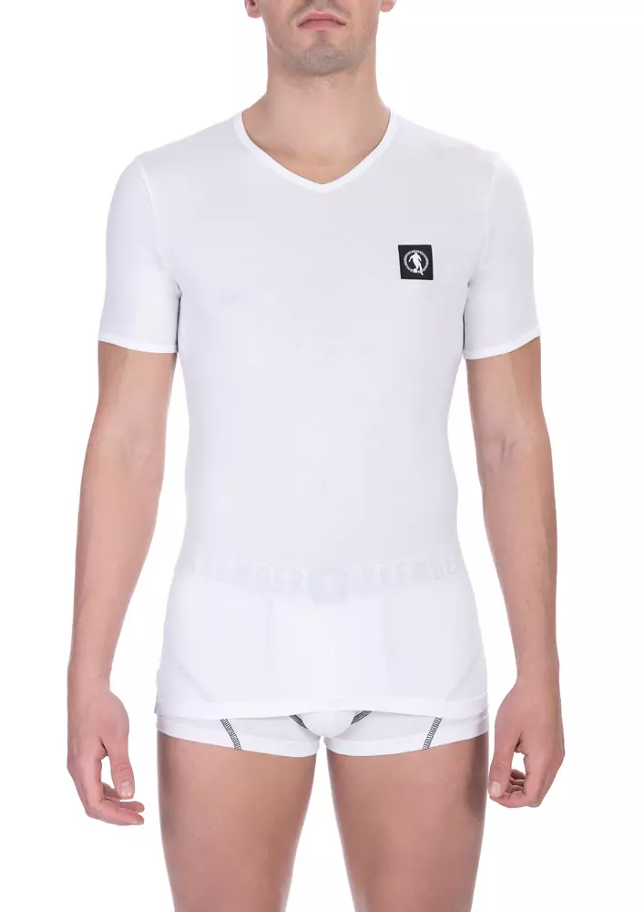 White Cotton Men T-Shirt Twin Pack