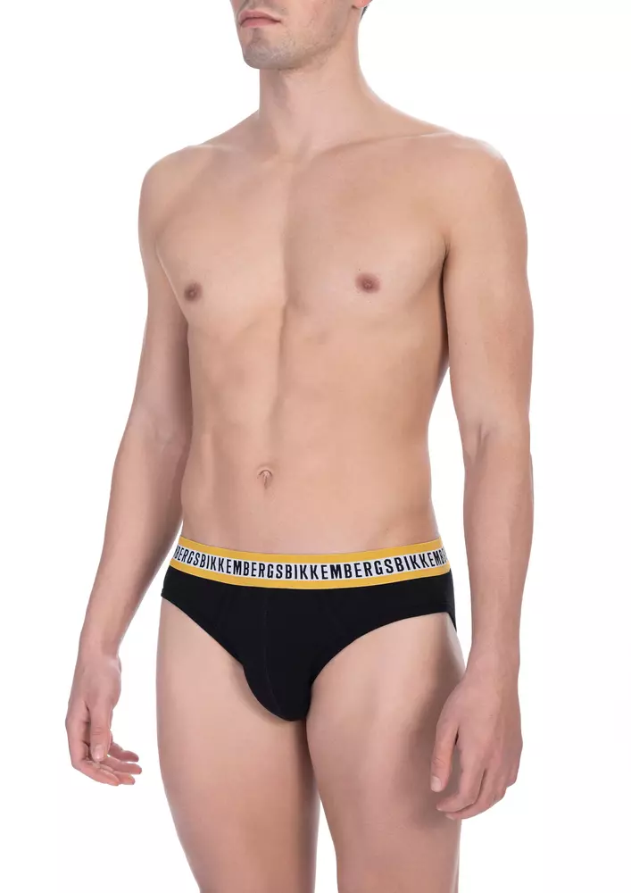 Black Cotton Men's Brief