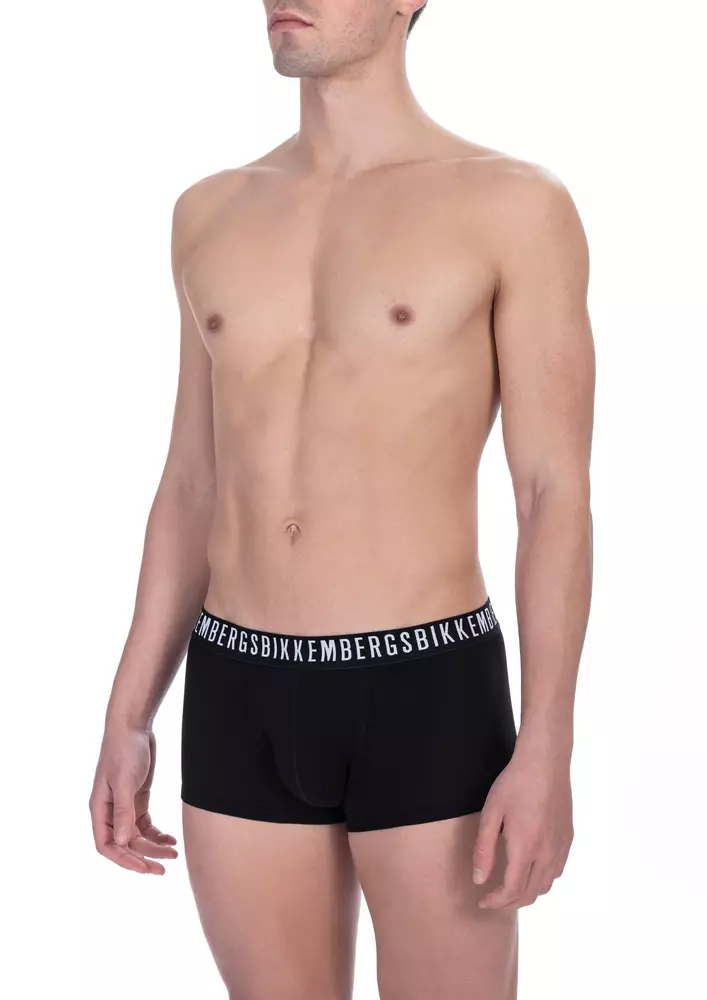 Black Cotton Men Underwear Twin Pack